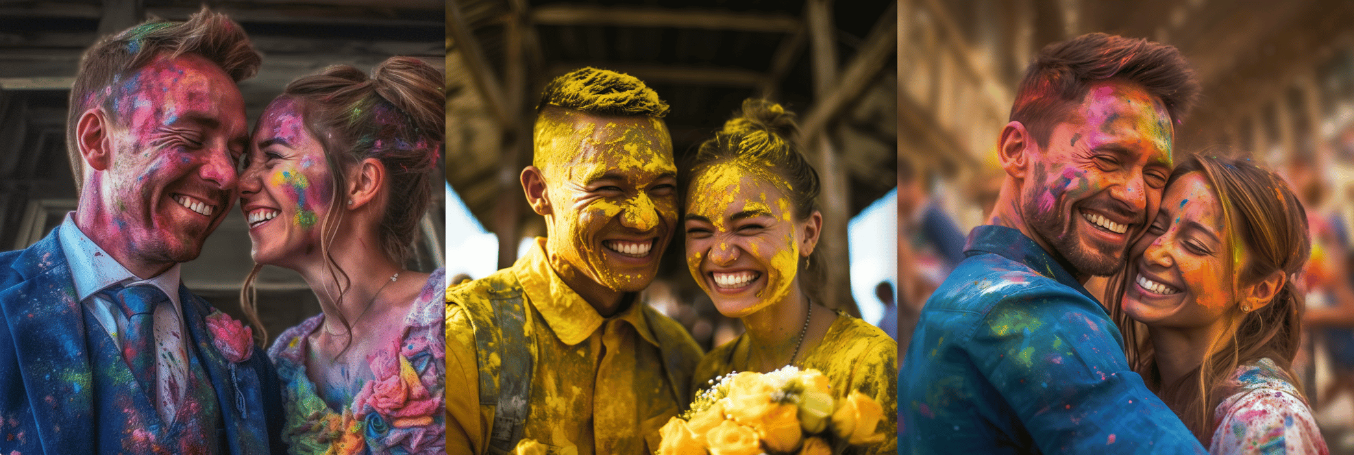 AI Dental Marketing | Colorful wedding photos