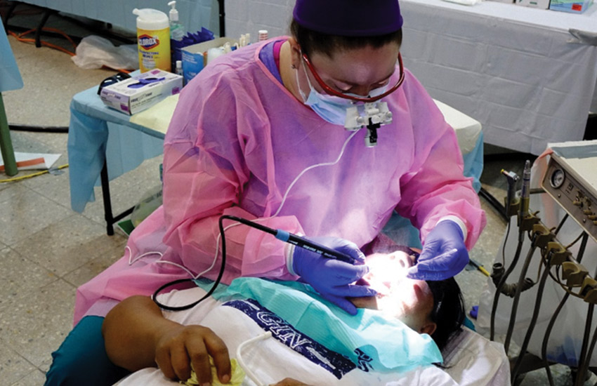 Patient receive dental care after years of waiting